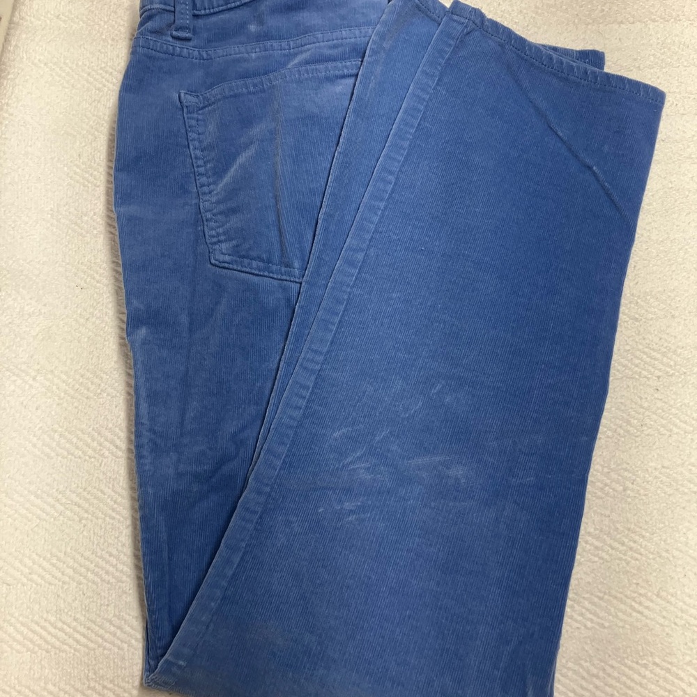 Talbots Light Blue Corduroy Straight Leg Pants